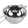 Nishiyuenyi Candle Making Pouring Pot Candle Making Pitcher Heat Resisting Handle Wax Melter Pot Wax Melting Pot for Soap Making Cheese, Style B, Argent view 3