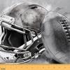 Erosebridal Soccer Football Upholstery Fabrics,Boys Football Decorative,Soccer Sports Indoor Outdoor Decor,Ball Helmet Quilt Fabric by The Yard,Sketching Art Fabric for Kids,3 Yards,Grey view 1