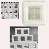 MWYZGMOLD Concrete Brick Molds - Reusable ABS Plastic Square Hollow Block Molds for DIY Garden Wall,Pathway Edging,Planter - Cement Block Mold for Construction, Landscaping view 1