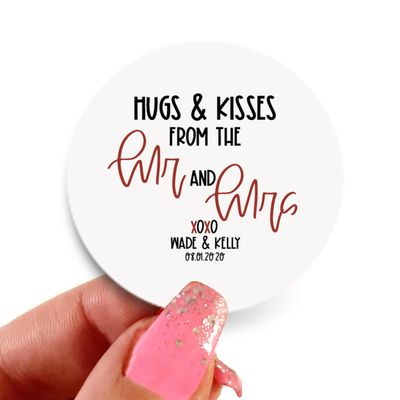 Round Personalized Stickers | Custom Label | Favor Stickers | Packaging Stickers | Wedding Labels | Thank You Stickers | Candy Buffet
