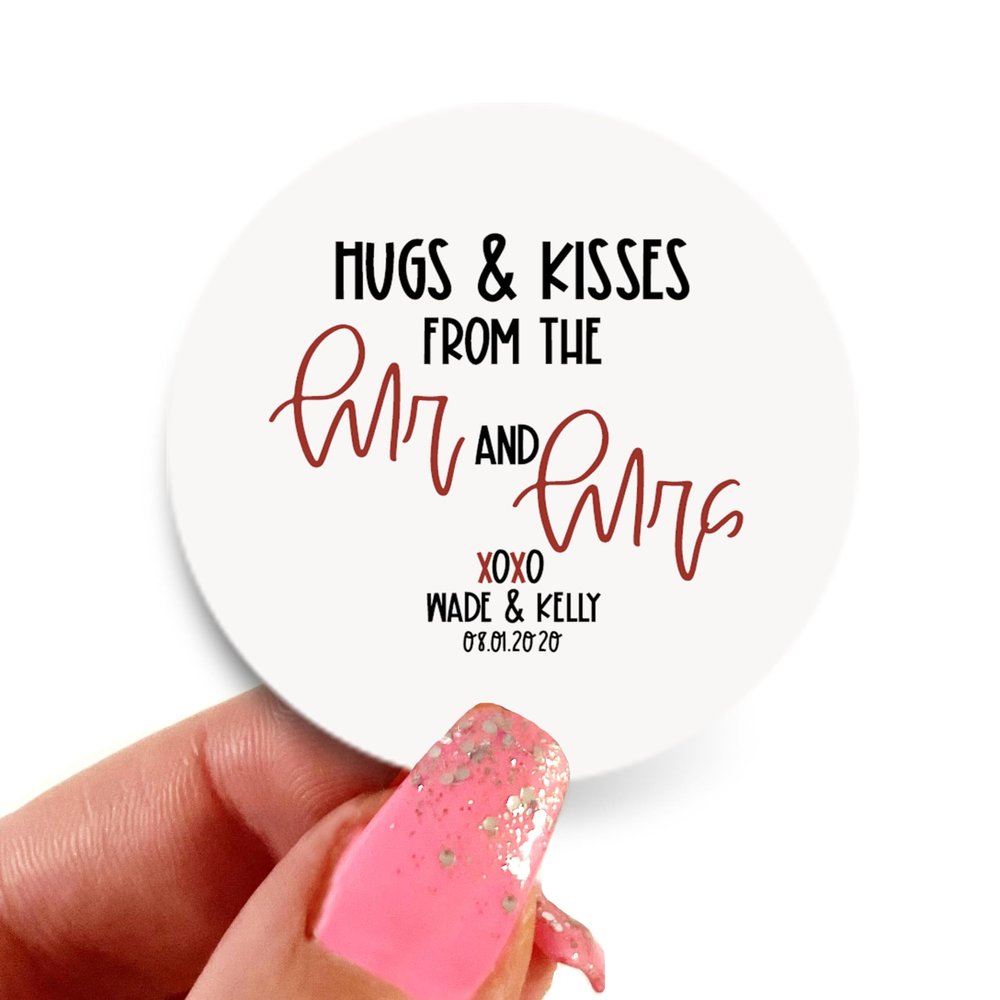 Round Personalized Stickers | Custom Label | Favor Stickers | Packaging Stickers | Wedding Labels | Thank You Stickers | Candy Buffet