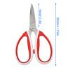 Hztyyier Stainless Steel Scissors for All Purpose Use, Comfortable Grip Handles, Suitable for Home, Office, School (40838in), Hztyyierpufmsot351-11 view 2