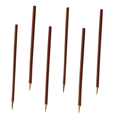 Cabilock 6pcs Brush Set Multi-Purpose Pens for Acrylic Oil Watercolor Pro Comfortable Natural Handles