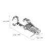 PLAFOPE Domestic Sewing Machine Embroidery Foot Open Toe Quilting Foot Metal Construction Easy to Install Accessory view 2