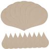 Hohopeti 200pcs Water Drop Shaped DIY Wood Slices Embellishments for Craft Decorations view 1