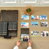Haundry Photo Storage Box with 16 Inner 4" x 6" Photo Case, Portable Storage Organizer with Handle Craft Keeper for Picture, Stickers, Stamps, Screws, Hair Clips, Black view 4