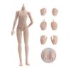 XiDonDon 21cm PVC Doll Body Piccodo P20 Movable Joint Body for OB24, GSC, BJD Doll Head Accessories Replacement Hand Toys (White Skin) view 1