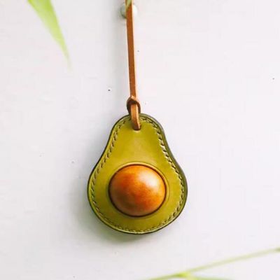 WellieSTR Leather Cutting Die Embossing Wooden Cutting Die,Craft Cutting Mold Die Cuts for Leathercraft DIY Craft - Avocado Keyring Pendant