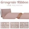 MEEDEE Dusty Rose Grosgrain Ribbon 3 Inch Grosgrain Hair Ribbons 10 Yards Per Roll Pink Wedding Ribbon for Cheer Bow, Hair Bow Supplies Wide Ribbons for Crafts, Sewing, Scrapbooking view 2