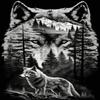 Parbamll 5D Wolf King Diamond Painting Beginner Diamond Painting Kits Adult Forest Scenery Crystal Rhinestone Painting Home Wall Decor and Office Decor Handmade Art Diamond Painting 12 * 18inch view 1