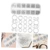 TEHAUX 1200pcs Iron Jump Rings for Jewelry Making Open Metal Rings for Necklace Bracelet Keychain DIY Crafts Durable Crafting Accessories view 4