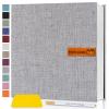 13.2x12.8 Large Photo Album Self Adhesive Page for 4x6 5x7 8x10 Photos Scrapbook Magnetic Photo Albums DIY Memory Picture Book with Sticky Pages for Family Baby Wedding Grey 60 Pages view 1