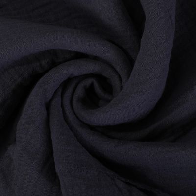 JLIKA 100% Cotton Double Gauze Muslin Fabric by The Yard, Crinkle Fabric, Swaddle Fabric, Cheesecloth Fabric, Choose from 40 Colors (Dark Gray), 60 Inches