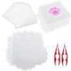 LOSYHU 20 PCS Large Fuse Beads Pegboards Square Plastic Bead Board 5mm Clear Fuse Melty Beads Boards with 20 Ironing Paper and 2 Tweezers for DIY Craft view 1