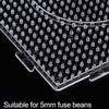 LOSYHU 20 PCS Large Fuse Beads Pegboards Square Plastic Bead Board 5mm Clear Fuse Melty Beads Boards with 20 Ironing Paper and 2 Tweezers for DIY Craft view 4