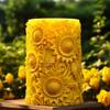 Rose Ball Candle Round Flower Peony Resin Mold - Resin Casting Silicone Molds for Home Decor & Candle Making Wave Spiral Mold view 1