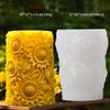 Rose Ball Candle Round Flower Peony Resin Mold - Resin Casting Silicone Molds for Home Decor & Candle Making Wave Spiral Mold view 2