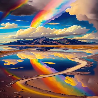 DIY Rainbow Landscape Diamond Painting Kits Adult Diamond Painting Art, for Beginners Round Diamond Painting Decor Crafts 8x12inch Exquisite Bedroom Decor and Birthday Gift