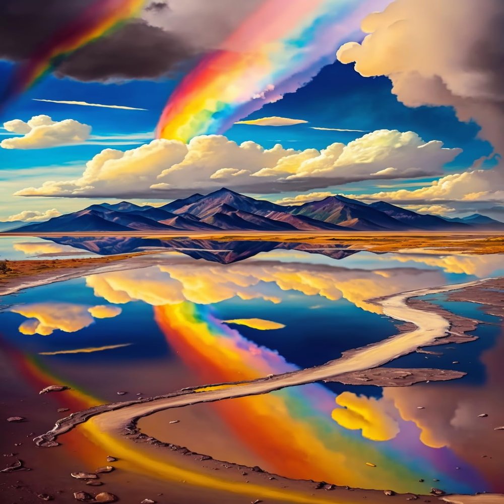DIY Rainbow Landscape Diamond Painting Kits Adult Diamond Painting Art, for Beginners Round Diamond Painting Decor Crafts 8x12inch Exquisite Bedroom Decor and Birthday Gift