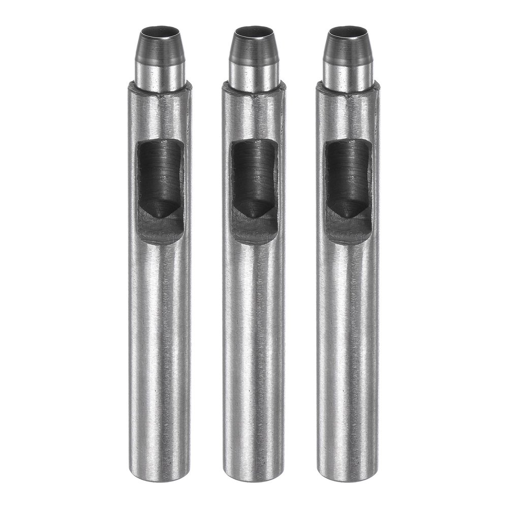 HARFINGTON 3pcs Leather Hole Punch 8mm Straight Round Punch Grommet Snap Rivet Setter for Leather Craft Clothing Handbag Fabric Curtain
