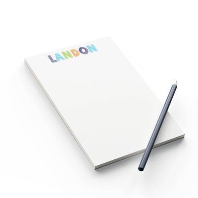 Personalized Notepad for Kids, Custom Notepad with Name, Kids Notepads, Colorful Notepad, Notepad for Girl, Notepad for Boy