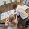 Adventure Awaits! 10 ft Adhesive Coloring Book Paper Roll Set | 2 Pack: Animals Design Roll & Flowers Design Roll | Perforated in 20 Inch Sections view 2