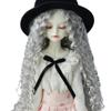 TTYAO REII BJD Wig 6-7 Inch 1/6 Ball Jointed Doll Wig Long Curly SD Dolls Hair Imitation Mohair Doll Accessories (Silver Gray) view 1