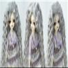 TTYAO REII BJD Wig 6-7 Inch 1/6 Ball Jointed Doll Wig Long Curly SD Dolls Hair Imitation Mohair Doll Accessories (Silver Gray) view 3