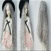 TTYAO REII BJD Wig 6-7 Inch 1/6 Ball Jointed Doll Wig Long Curly SD Dolls Hair Imitation Mohair Doll Accessories (Silver Gray) view 4