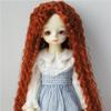 TTYAO REII BJD Wig 6-7 Inch 1/6 Ball Jointed Doll Wig Long Curly SD Dolls Hair Imitation Mohair Doll Accessories (Wine Red) view 4