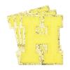 MECCANIXITY 3Pcs Chenille Letters Patches Large Size 3.15"x2.68" Iron-on Letters H Golden Glitter Embroidered Patches for Clothing, Shoes, Hats, Backpacks (Yellow) view 1