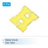 MECCANIXITY 3Pcs Chenille Letters Patches Large Size 3.15"x2.68" Iron-on Letters H Golden Glitter Embroidered Patches for Clothing, Shoes, Hats, Backpacks (Yellow) view 3