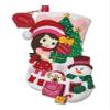 MerryStockings Little Miss Christmas 18" Felt Christmas Stocking Kit from DIY, Sequins, Embellishments and Instructions, a Complete kit Ready for Your Creativity! view 1