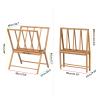 MEEDEN Folding Large Print Rack - Wooden Art Storage Rack - Artist Storage and Display Rack for Canvas Artwork Prints Frame Panels Art Gallery Shows Studios view 2