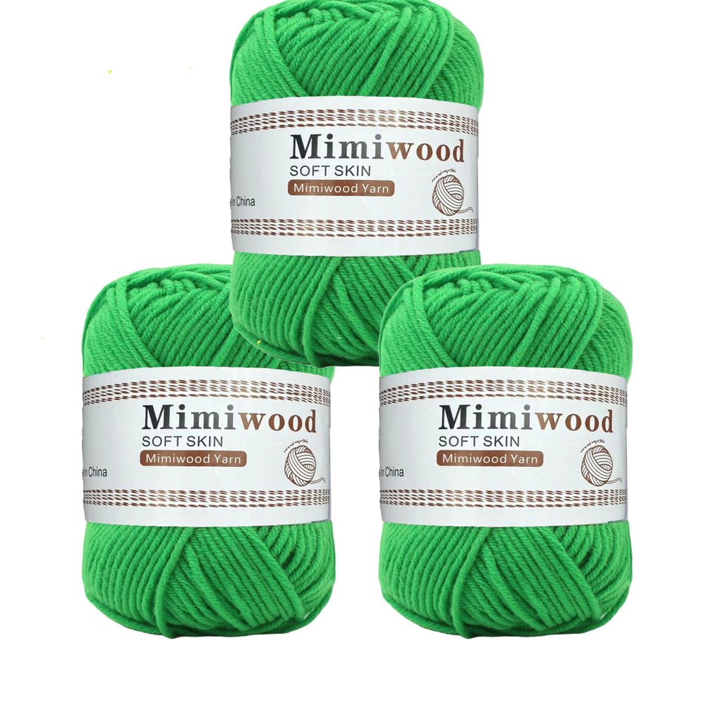 3 Rolls Soft Milk Cotton Yarn Skeins for Crochet,Amigurumi Dolls Yarn,Soft Yarn for Sweater,Crocheting 50