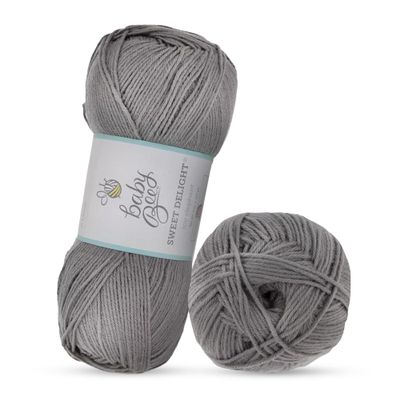 Hobby Lobby Baby Bee Light Yarn for Crocheting & Knitting Soft Skein 377 Yards of 60% Acrylic & 40% Polyamide Yarn for Crocheting Blankets, Hats, & More, Toy Elephant