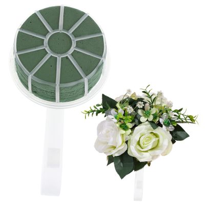TEHAUX Bridal Bouquet Holders Cascading 2pcs Foam Bouquet Holders Easy to Use for Wedding Arrangements