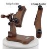 W-Stands Inc. Embroidery Hoop and Q-Snap Frame Stand - The Frog - Natural Wood - Handmade Product - Adjustable Handmade Wooden Embroidery Stand for Cross Stitch & Q-Snap Frames view 4