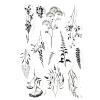 Rubber Stamps for Crafting,11x16cm Flower Grass Clear Stamp Transparent Silicone Stamp for Scrapbooking Photo Album Decoration view 3