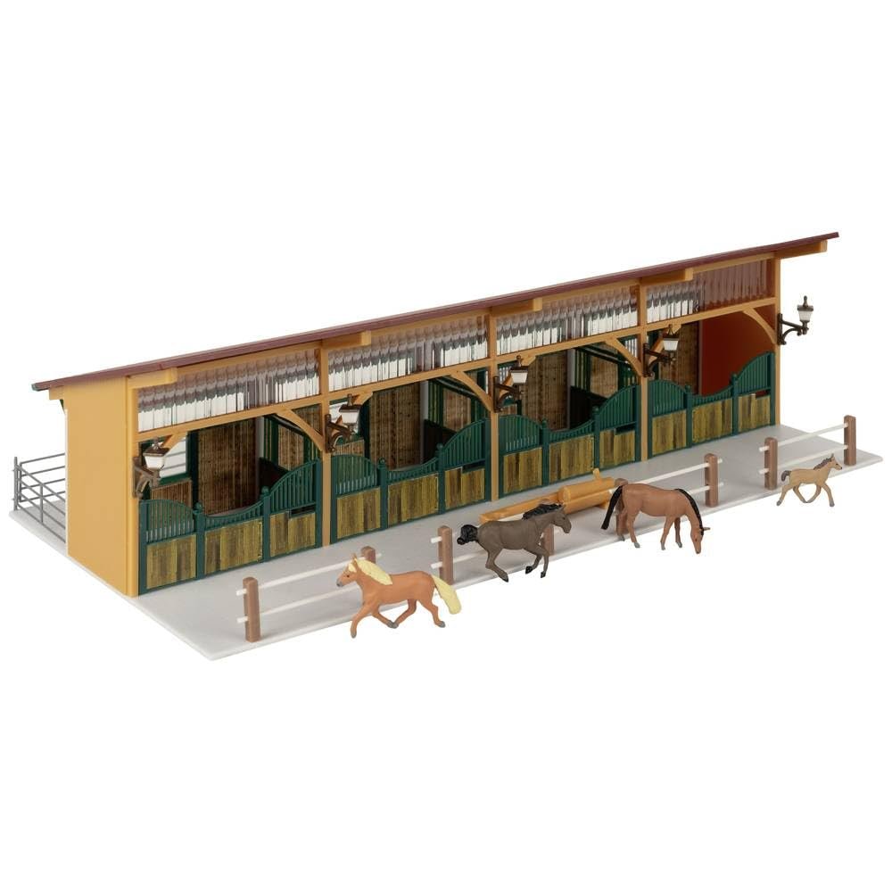FALLER 130597 H0 Horse Stable with 4 Horses