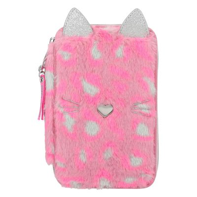 Depesche TOPModel Triple Pencil Case Leo Wild (0412787), Pink, zzzz-s, Pencil case