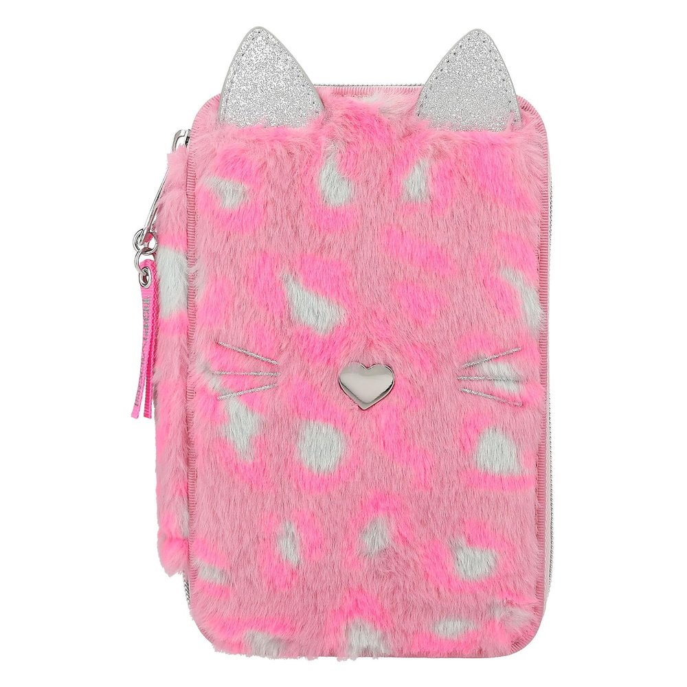Depesche TOPModel Triple Pencil Case Leo Wild (0412787), Pink, zzzz-s, Pencil case