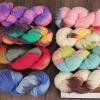 Facai Knit Picks Wool Sock Yarn Item Weight 250 Grams 80% Wool 20% Polyester Anti-Pilling and Anti-Static Hand Dyed Yarn (Blue and White Porcelain) view 2