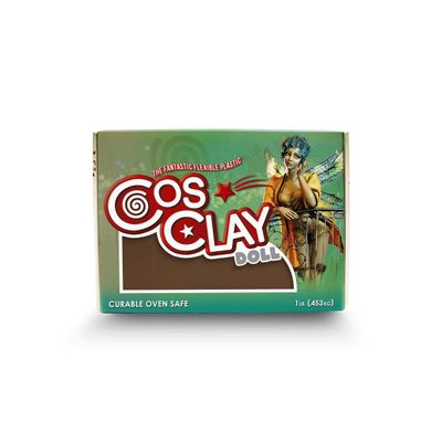 Cosclay Doll - Beaut Brown - Flexible Polymer Clay (3lb Case)