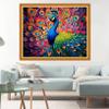 Dimxvean Stamped Cross Stitch Kits,Cross Stitch Kits for Adults Beginners,Embroidery Kits Full Range of Cross Stitch Stamped Kits Needlepoint Kits Cross Stitch Patterns-Colorful Peacock 16x20 inch view 2