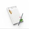 Funny to Do List Notepad, Honey Do List, Golf Putt It On The List, Father's Day, Custom Writing Pad, Office Notepad, Coworker, Memo Pad, Gift for Him view 1