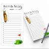 Funny to Do List Notepad, Honey Do List, Golf Putt It On The List, Father's Day, Custom Writing Pad, Office Notepad, Coworker, Memo Pad, Gift for Him view 2