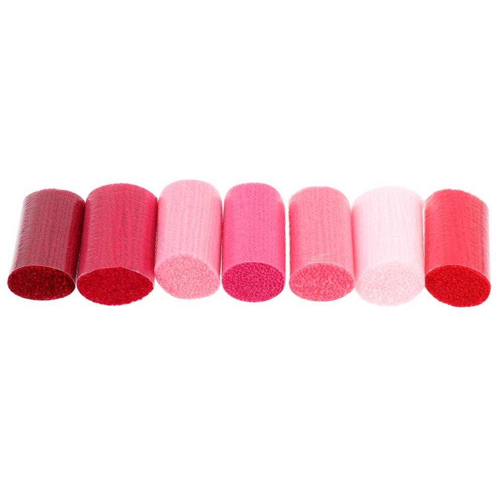 Hohopeti 7pcs Acrylic Yarn Craft for DIY Rug Making Latch Hook Projects Soft and Durable Home Decor Supplies Red Shades