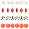 Honbay 24PCS Enamel Alloy Ball Game Sports Theme Charms Pendant Baseball Basketball Soccer Football Rugby Pendant Bead Charms for Keychains Earrings Bracelets Necklaces Jewelry Making and DIY Crafts view 1