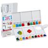 Watercolor Palette, Halobios Paint Palette with 20-Well and 5 Mixing Areas, Folding Paint Tray with Thumbhole and Paint Brush Holder, Plastic Painting Palette for Children Beginners Artists(1 Pack) view 1